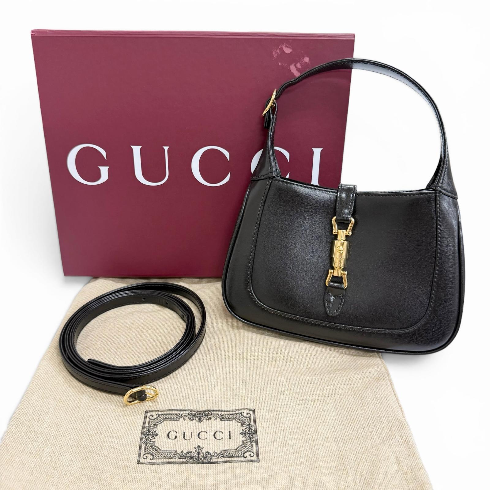 グッチ ジャッキー1961 ミニ レザー2wayショルダーバッグ