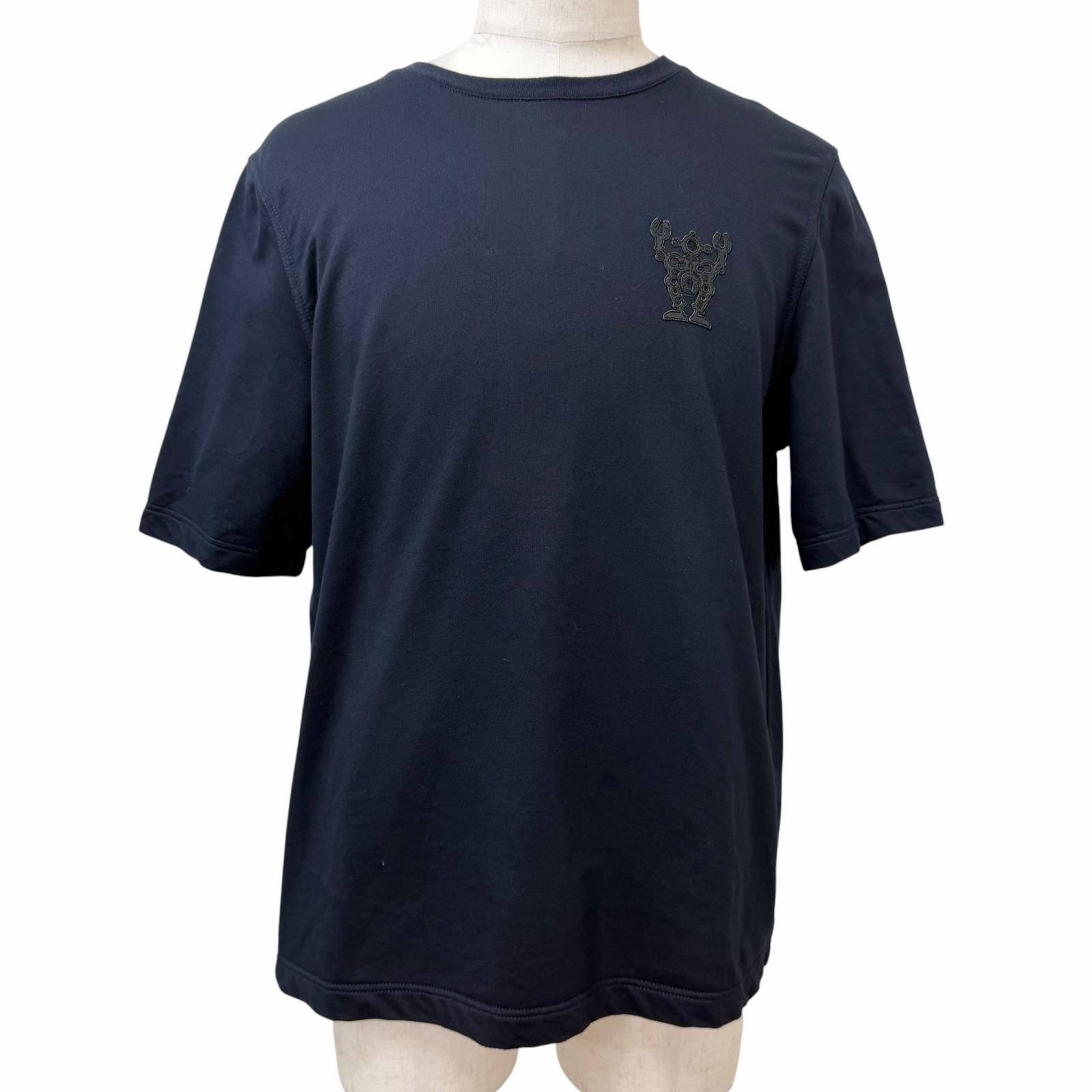 エルメス Hello Mr.Farier ラムスキン コットン 半袖Tシャツ Mサイズ