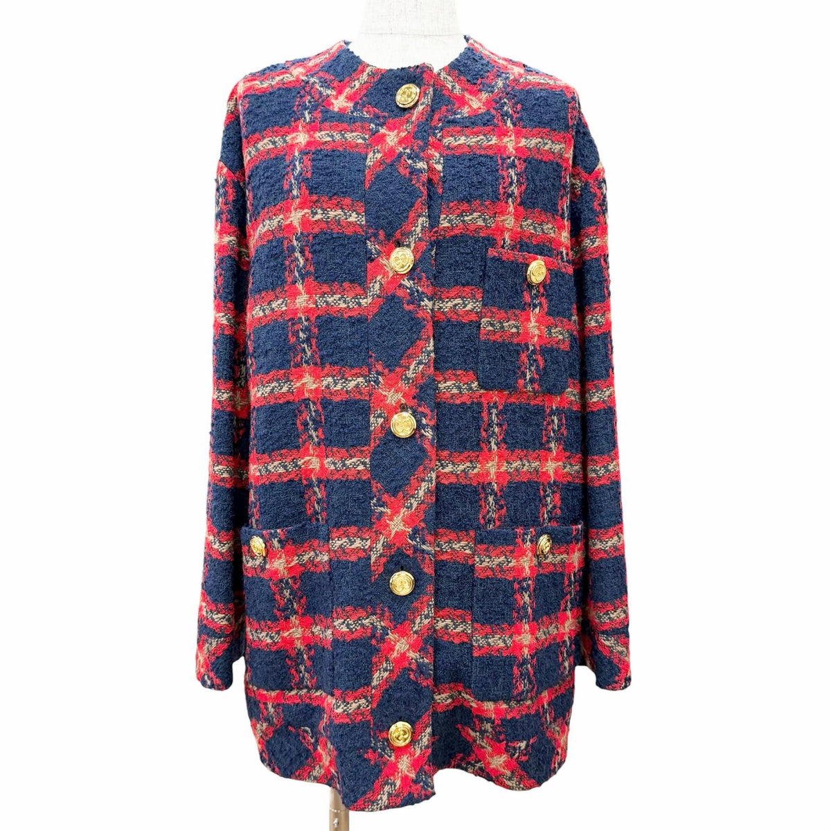 グッチ チェックツイードジャケット