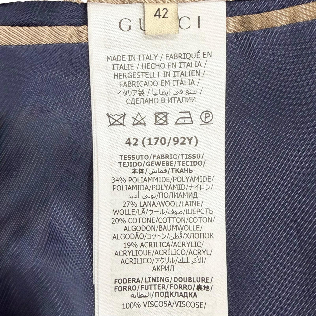 グッチ チェックツイードジャケット