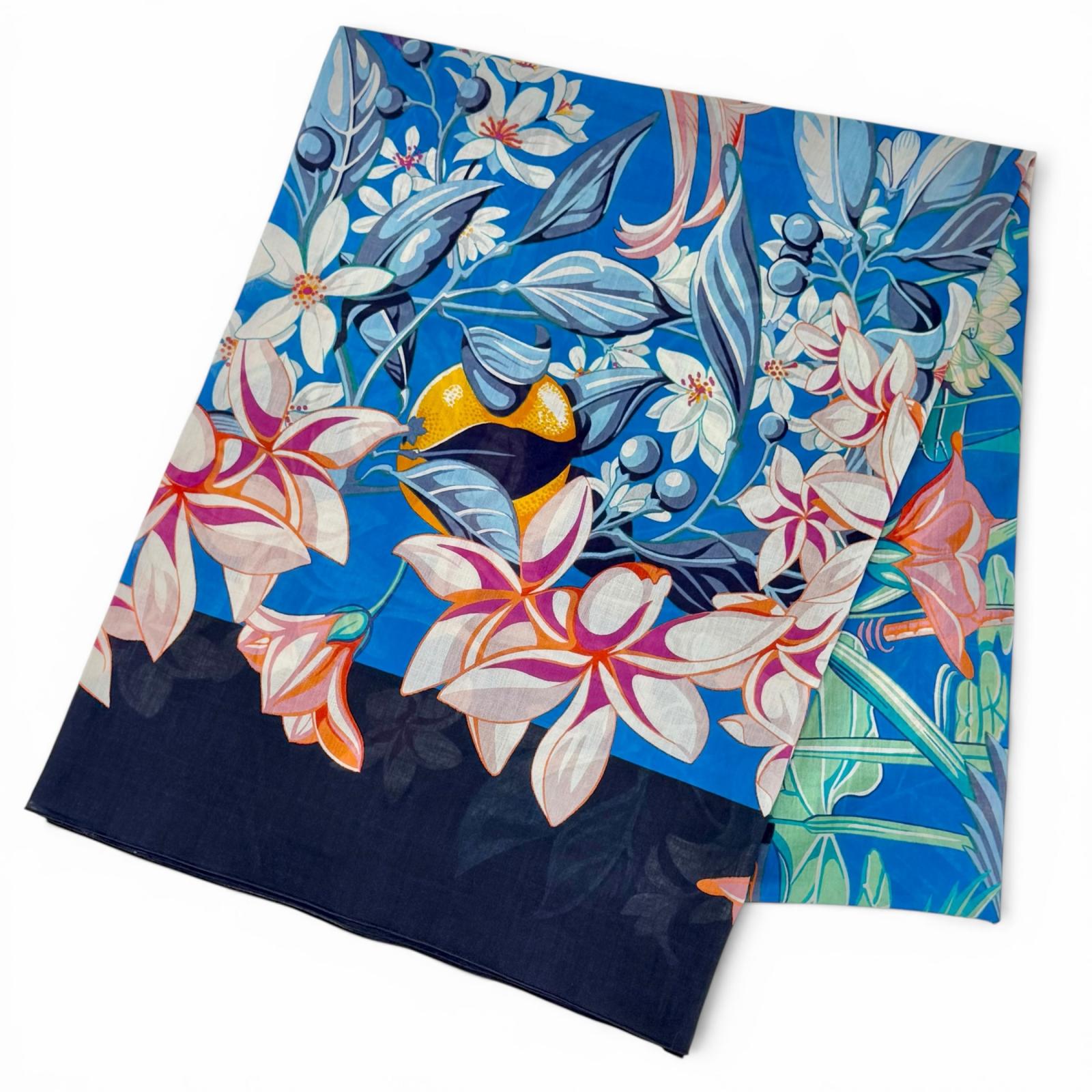 エルメス FLAMINGO PARTY コットン スカーフストール