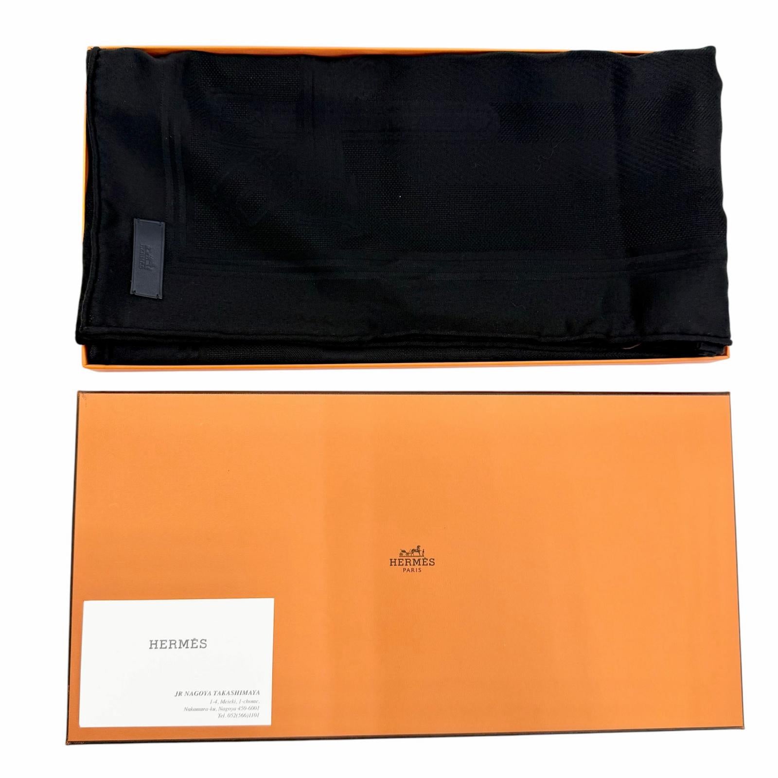 エルメス レザングル カシミヤシルクスカーフ