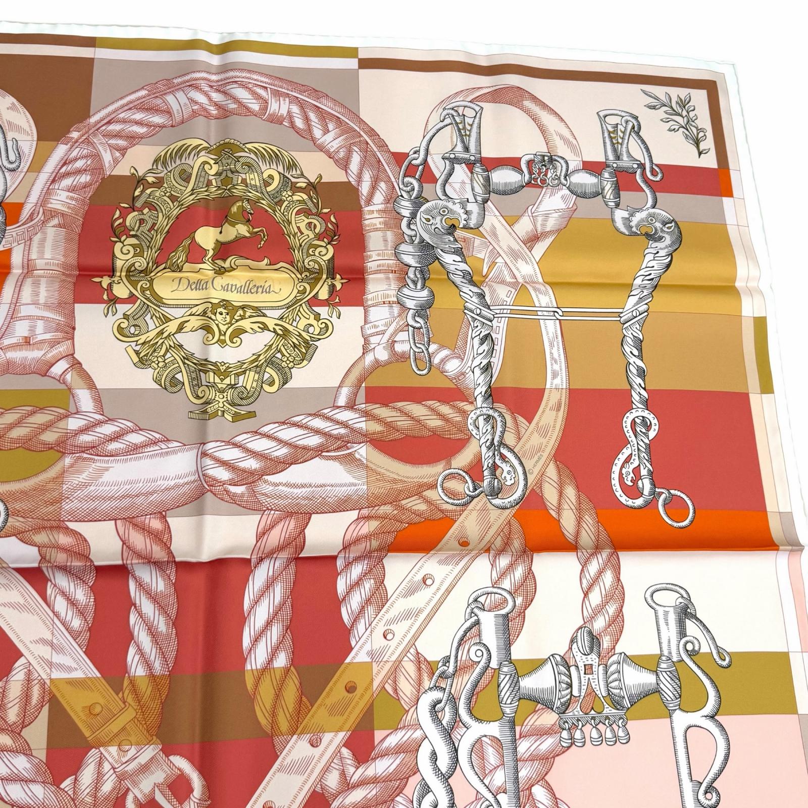 エルメス ガヴロッシュデラカヴァレリア シルクスカーフ