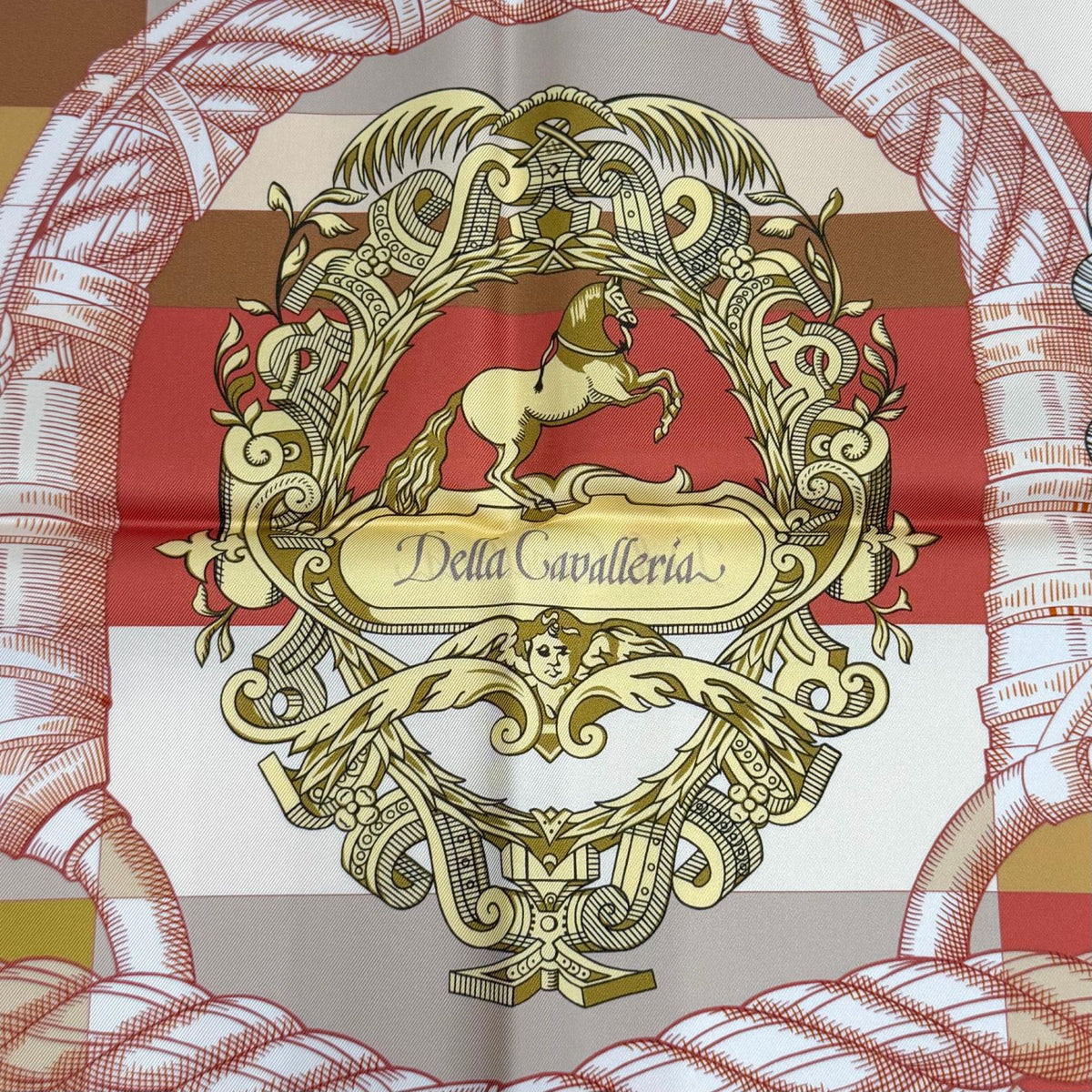 エルメス ガヴロッシュデラカヴァレリア シルクスカーフ