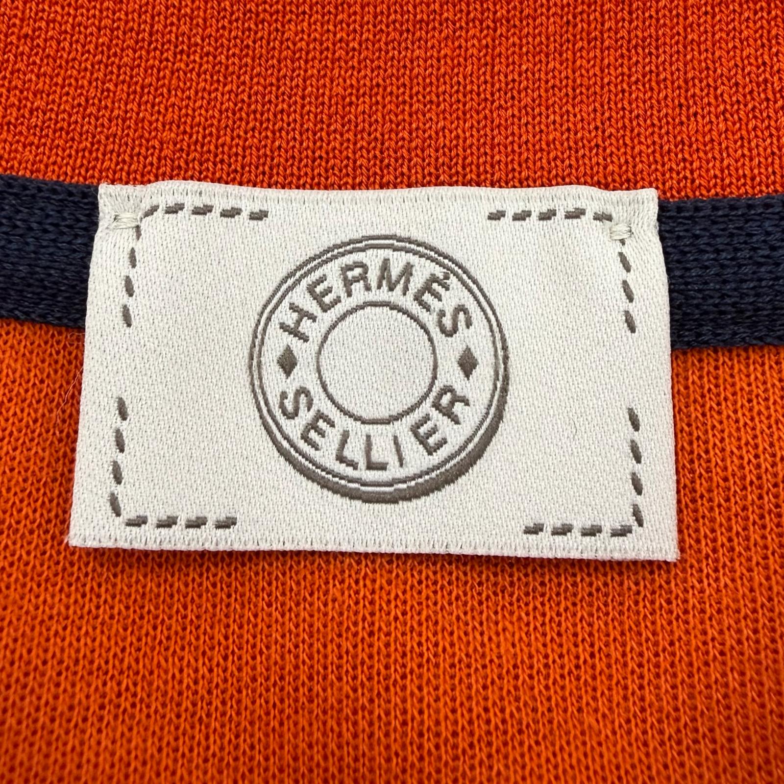 エルメス コットンブレンド半袖ポロシャツ