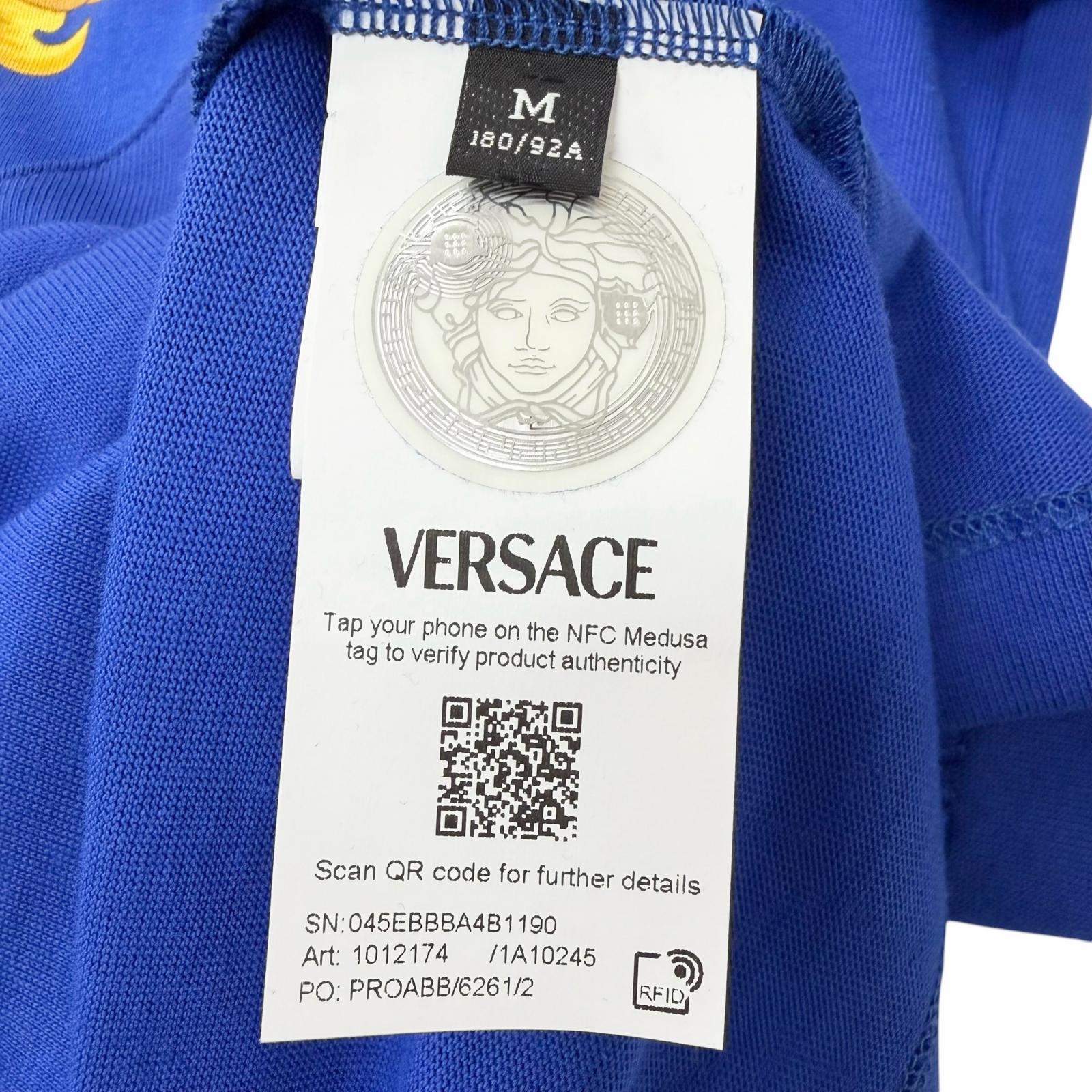 ヴェルサーチェ バロック刺繍 コットン Tシャツ