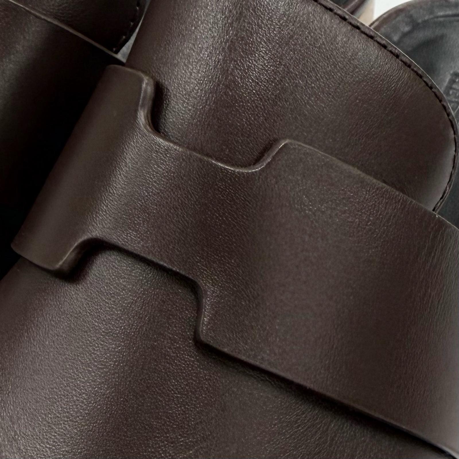 エルメス カリヤサボ レザーサンダル
