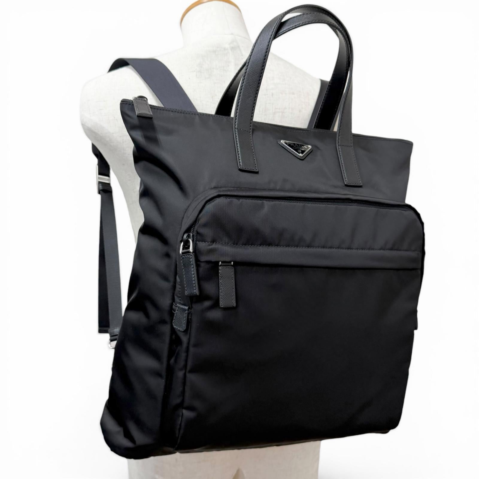 プラダ Re-Nylon トートバックパック リサイクルポリアミド