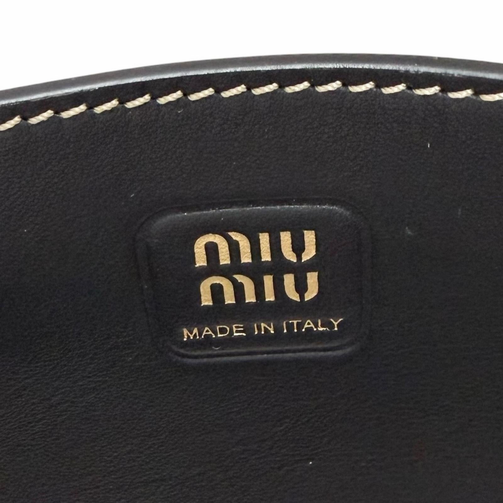 ミュウミュウ Ivy レザー2wayショルダーバッグ