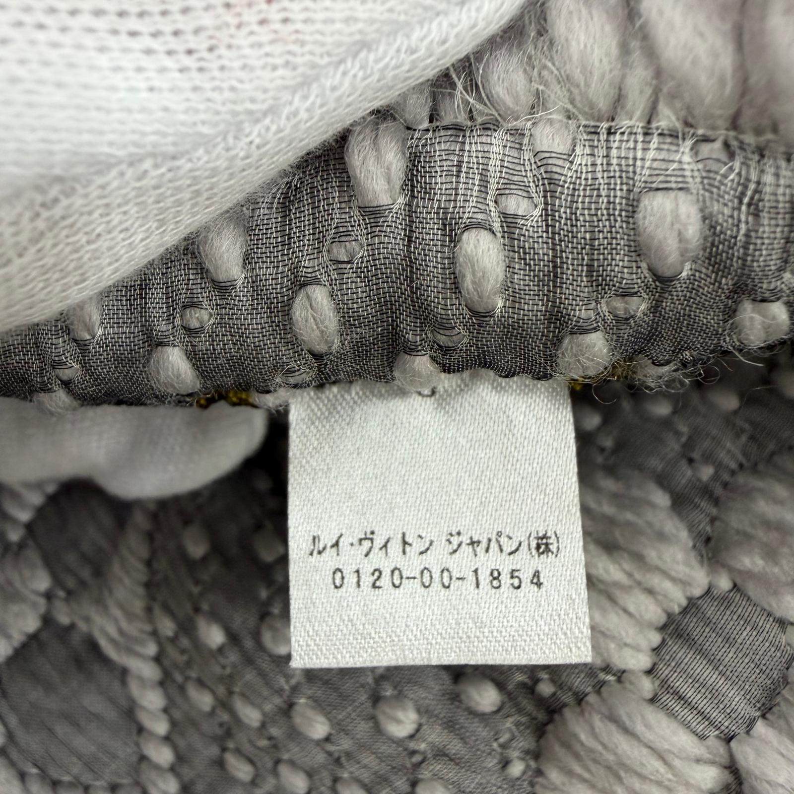 ルイヴィトン エスカル ロゴマニア ウールシルクマフラー