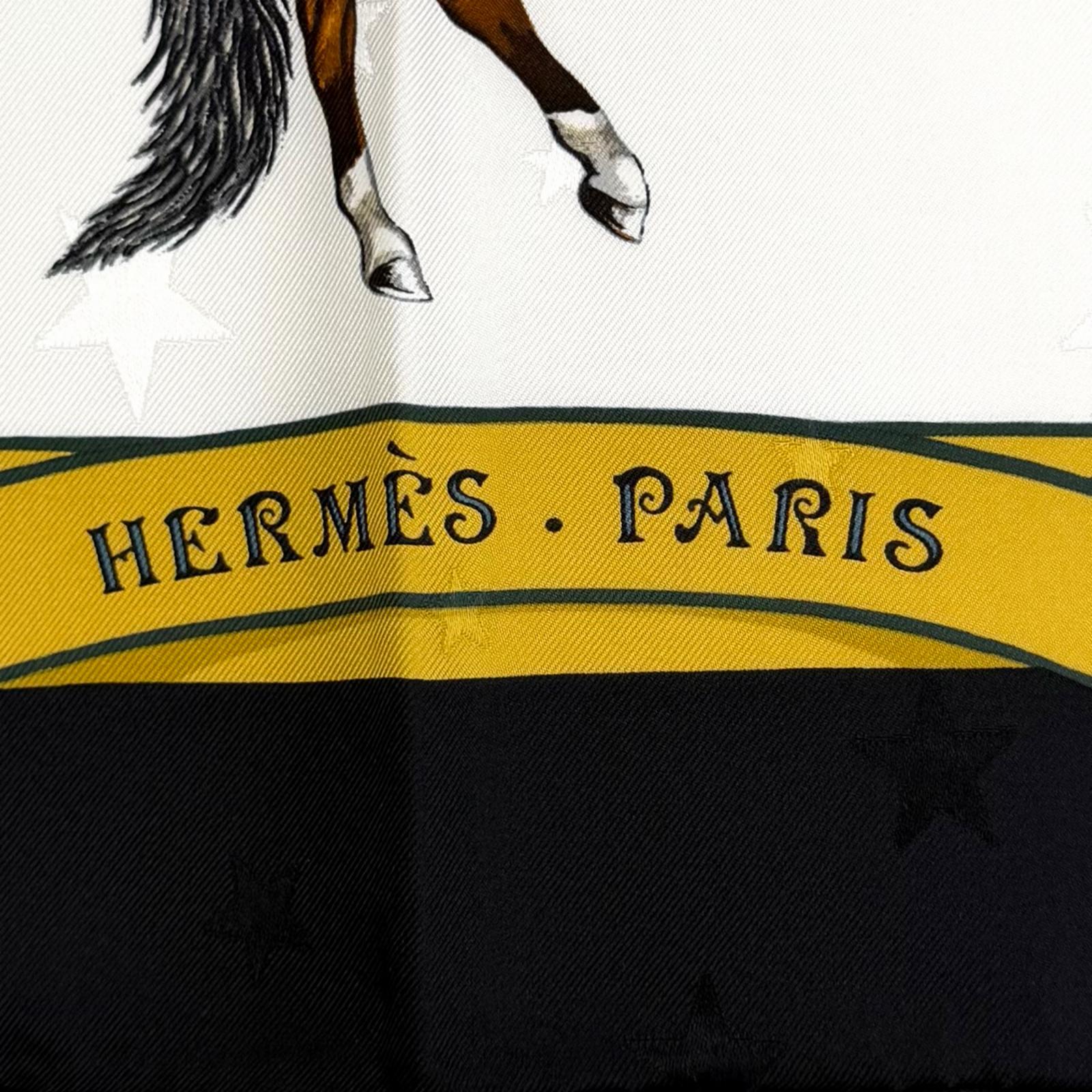 エルメス En Piste シルクスカーフ