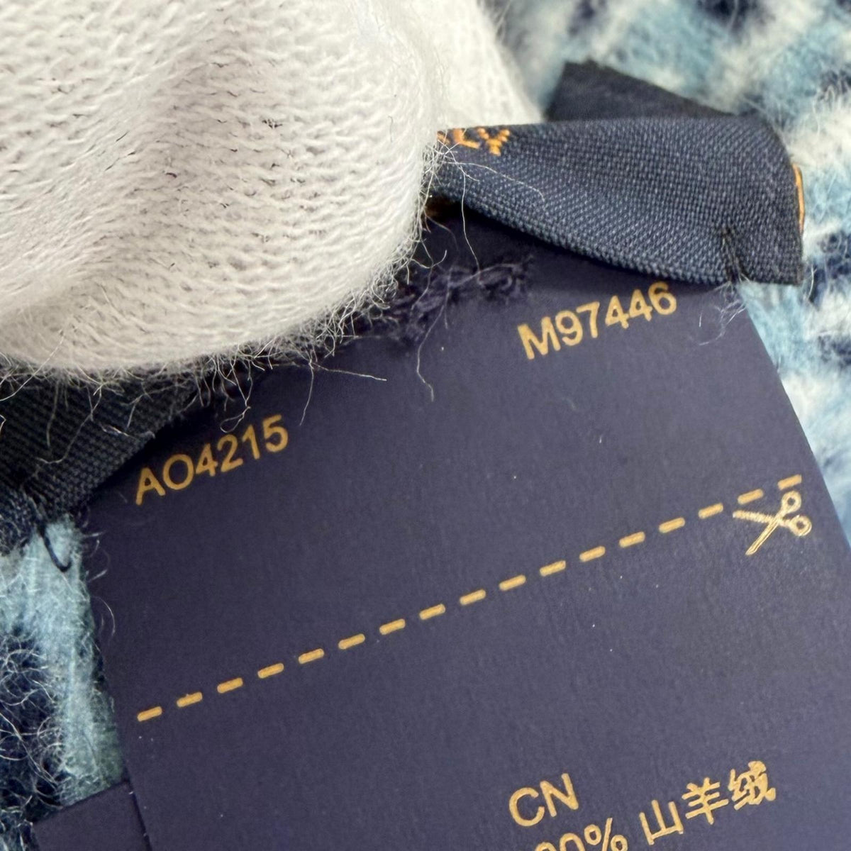 ルイヴィトン モノグラム チェック カシミヤマフラー