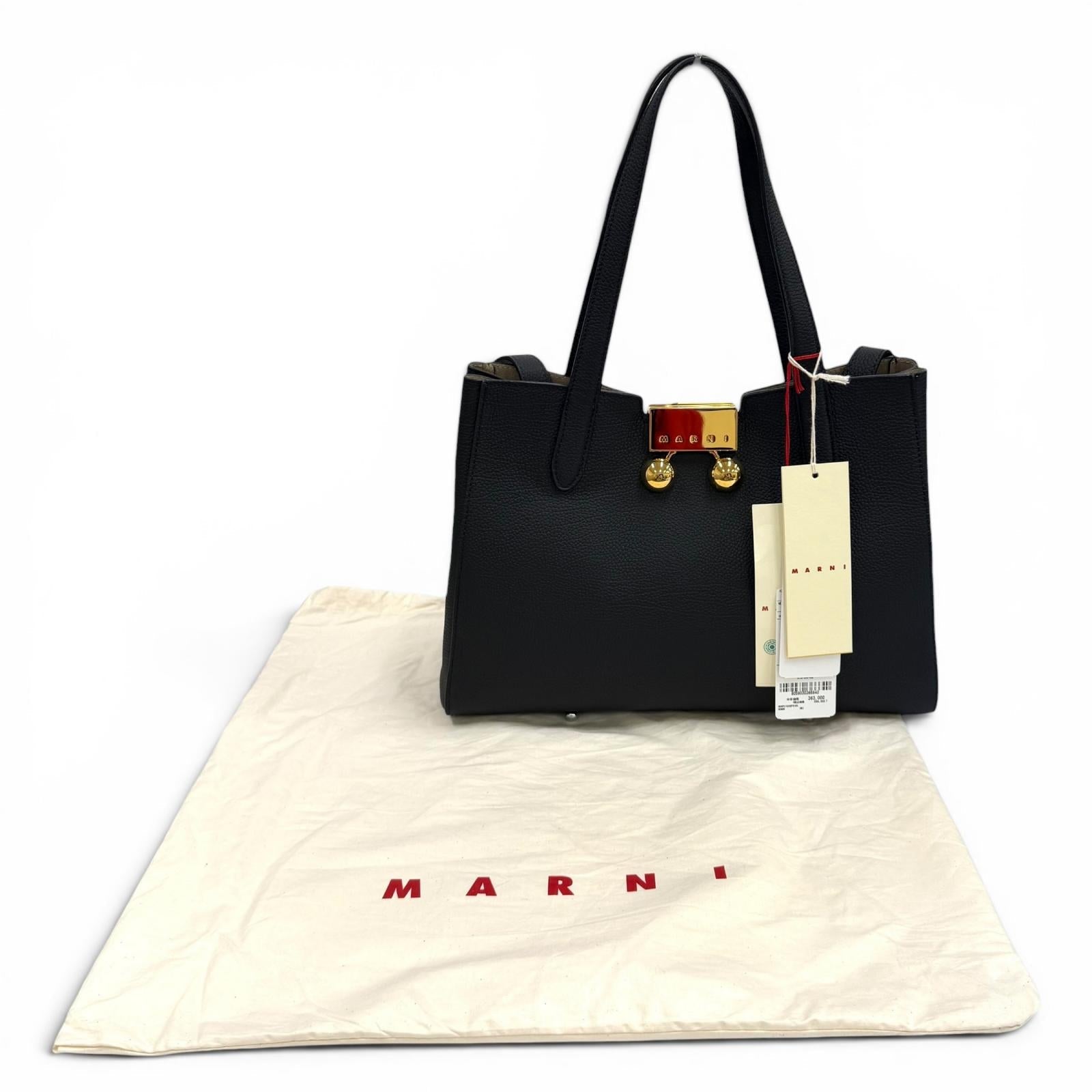 マルニ Trancaro レザートートバッグ