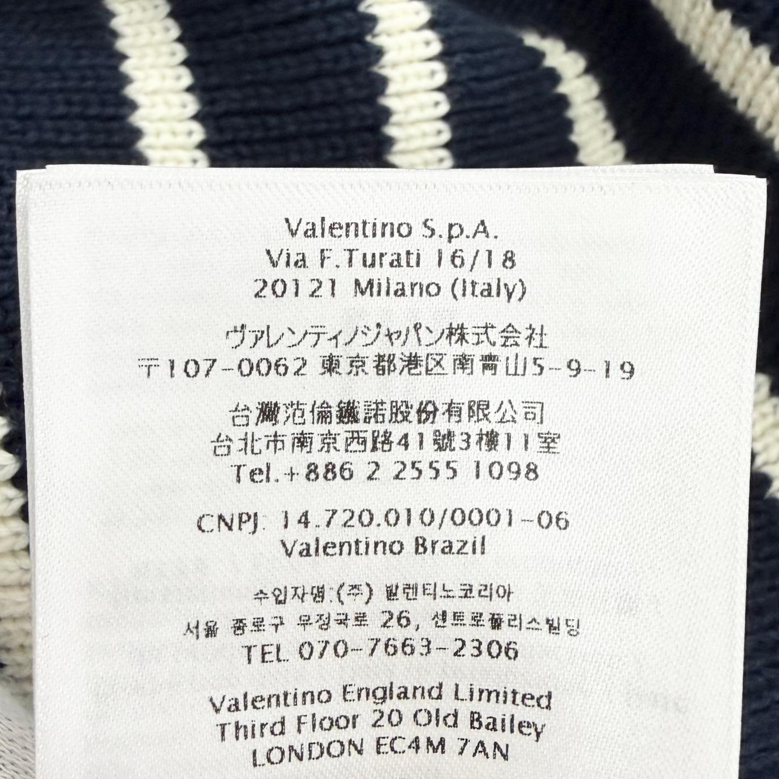 ヴァレンティノ コットンニット長袖トップス
