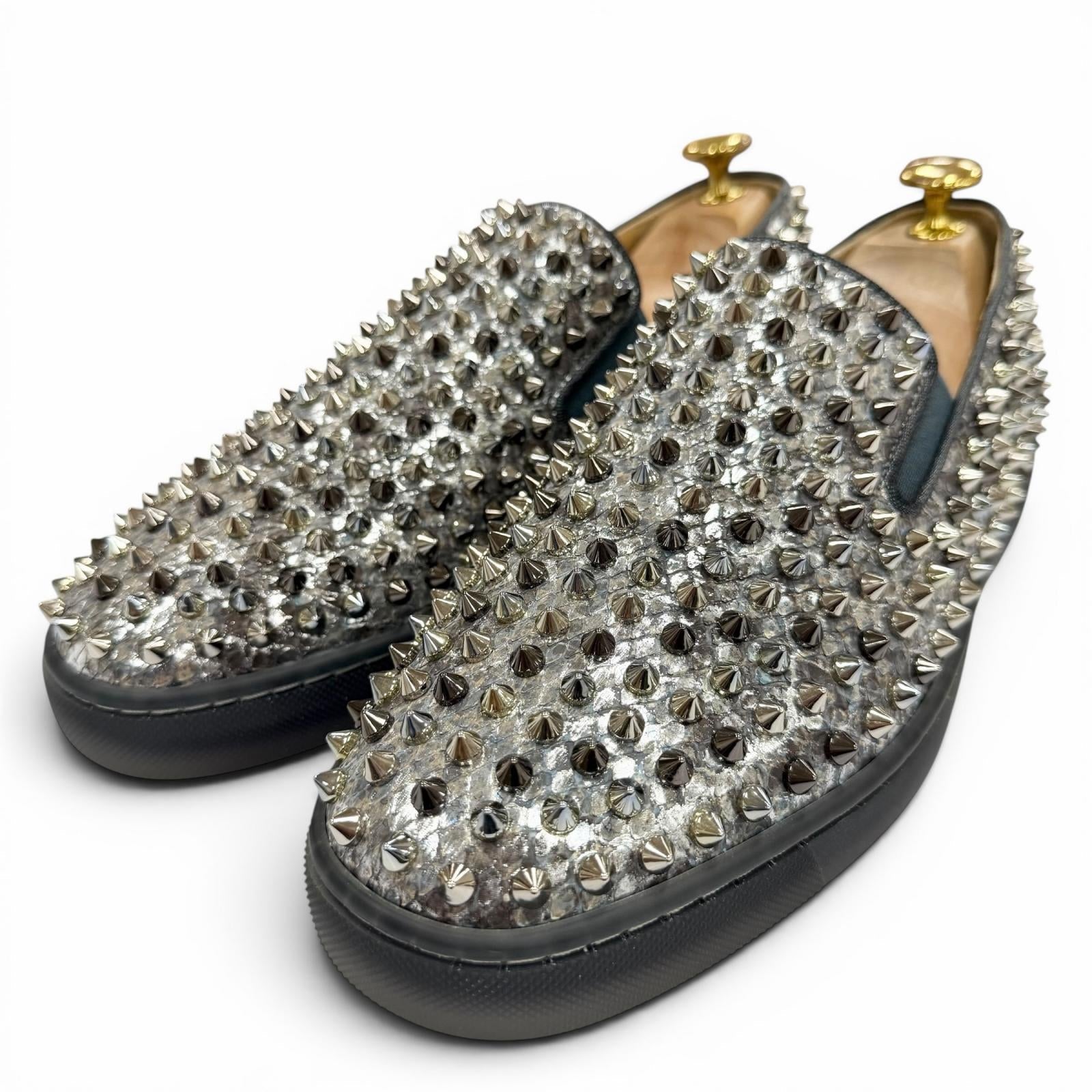 クリスチャンルブタン Rollerboat レザー スリッポン