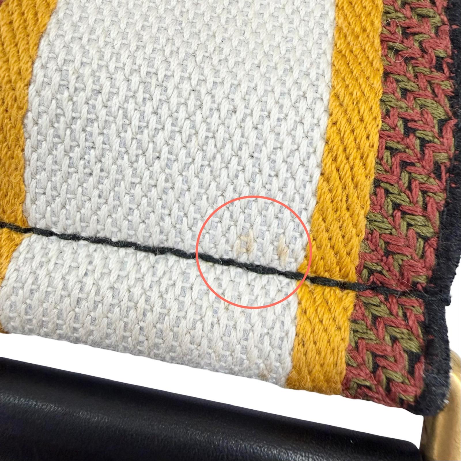 クリスチャンディオール 刺繍キャンバスショルダーストラップ