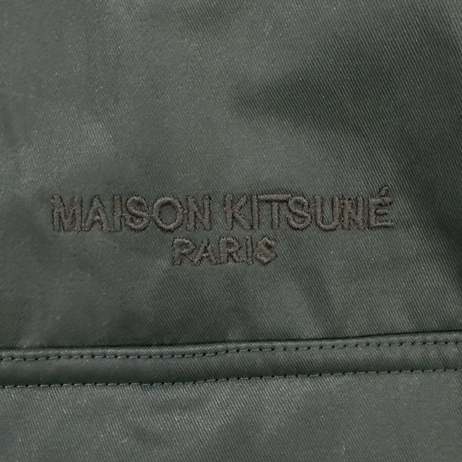 メゾンキツネ マウンテンロゴ刺繍フーディー