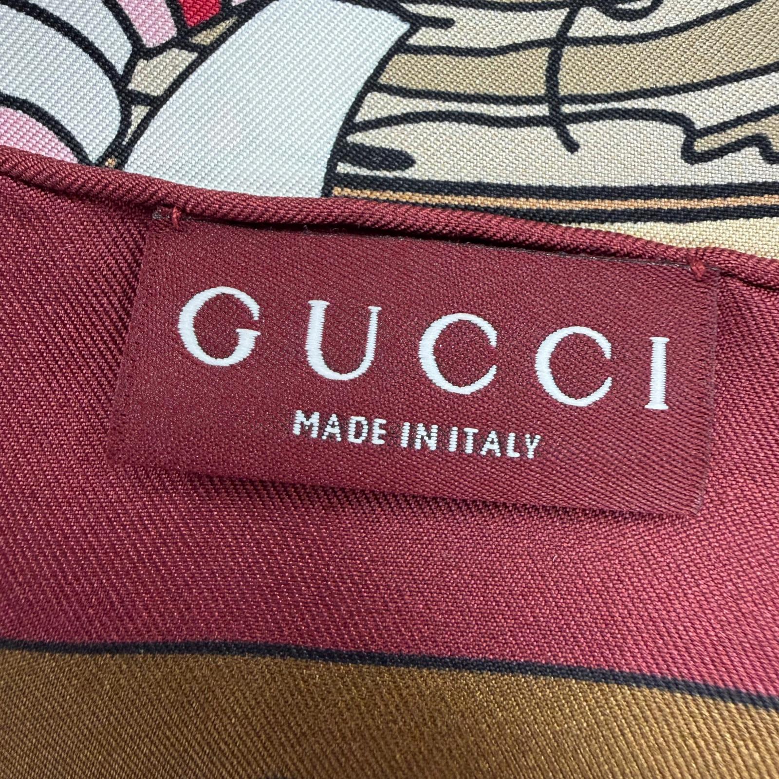 グッチ Gucci Besties シルクツイルスカーフ