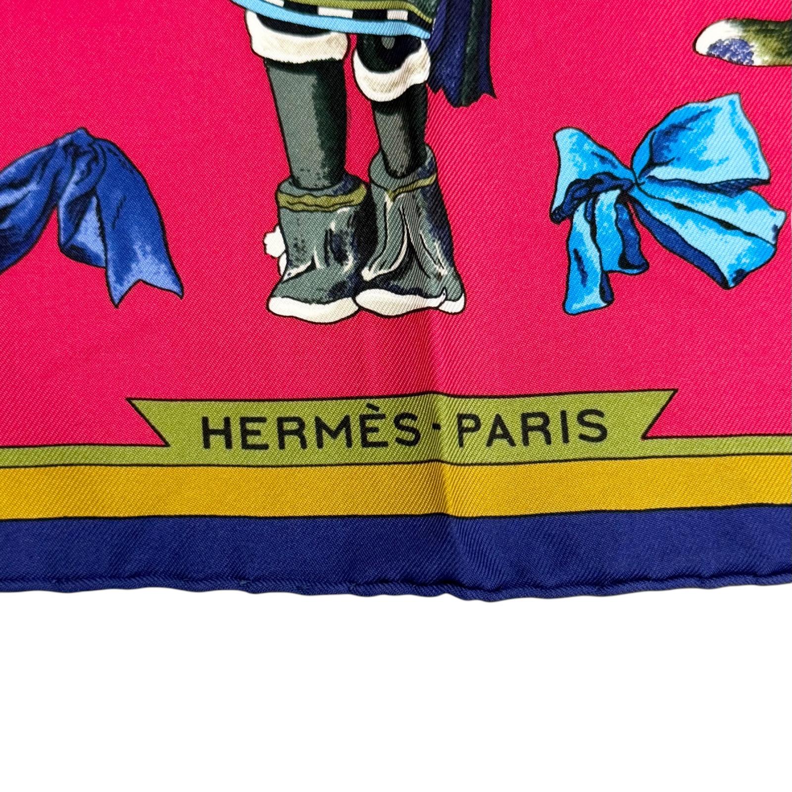 エルメス Kachinas Hopi tribe Kale シルクスカーフ 90