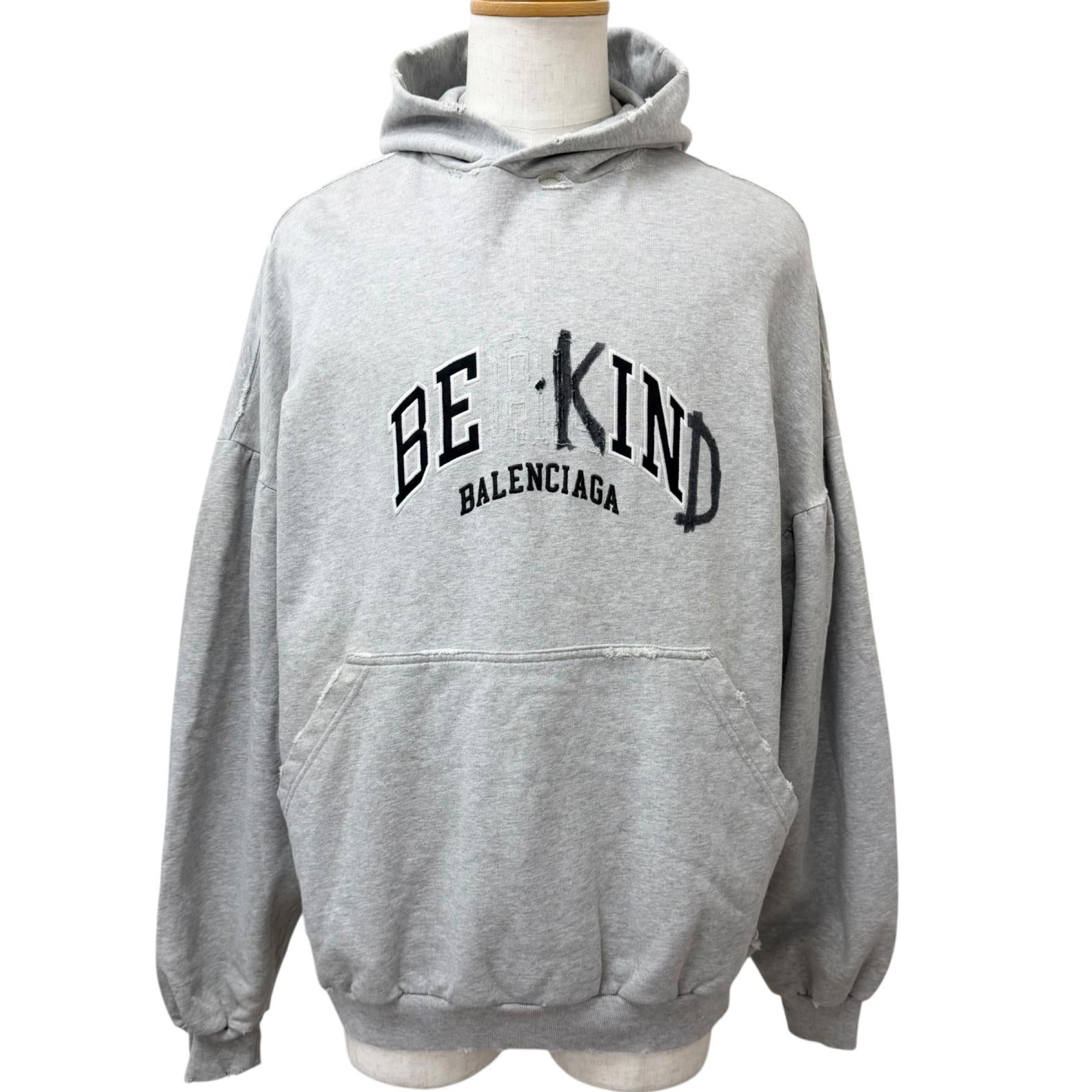 バレンシアガ Rount Hoodie コットンパーカー