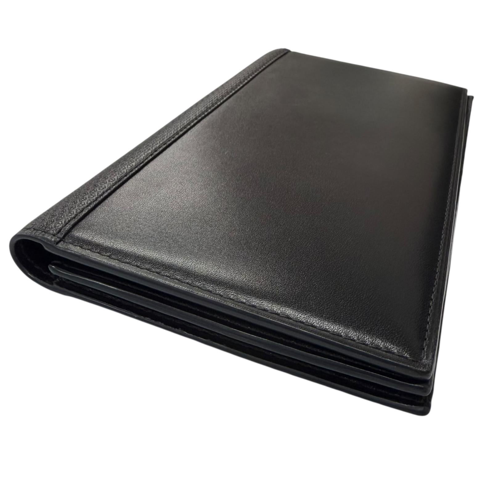ジョンロブ Bill Compartment Rasp Large Gusset レザー二つ折り財布