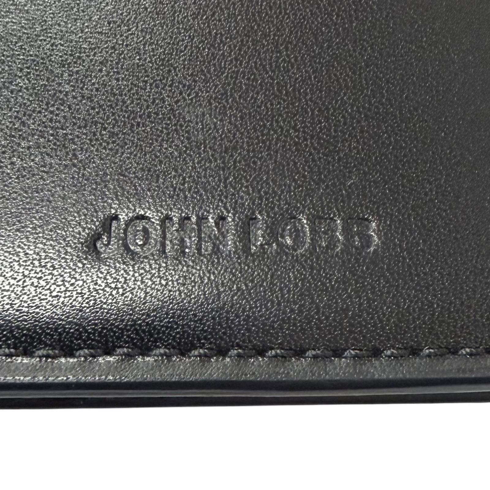 ジョンロブ Bill Compartment Rasp Large Gusset レザー二つ折り財布