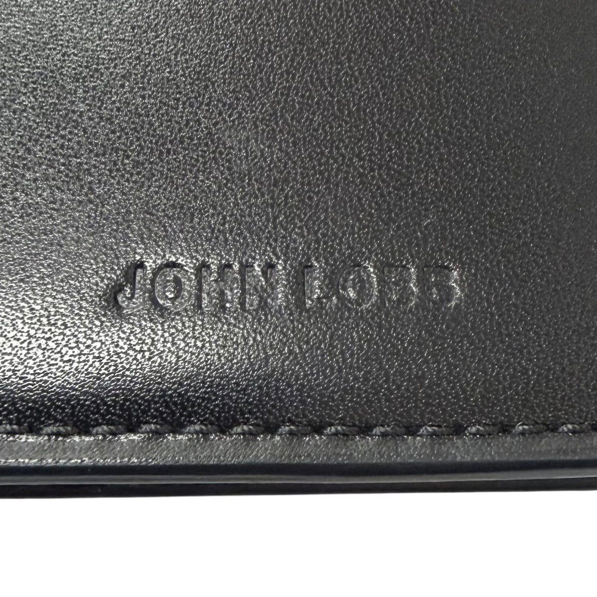 ジョンロブ Bill Compartment Rasp Large Gusset レザー二つ折り財布