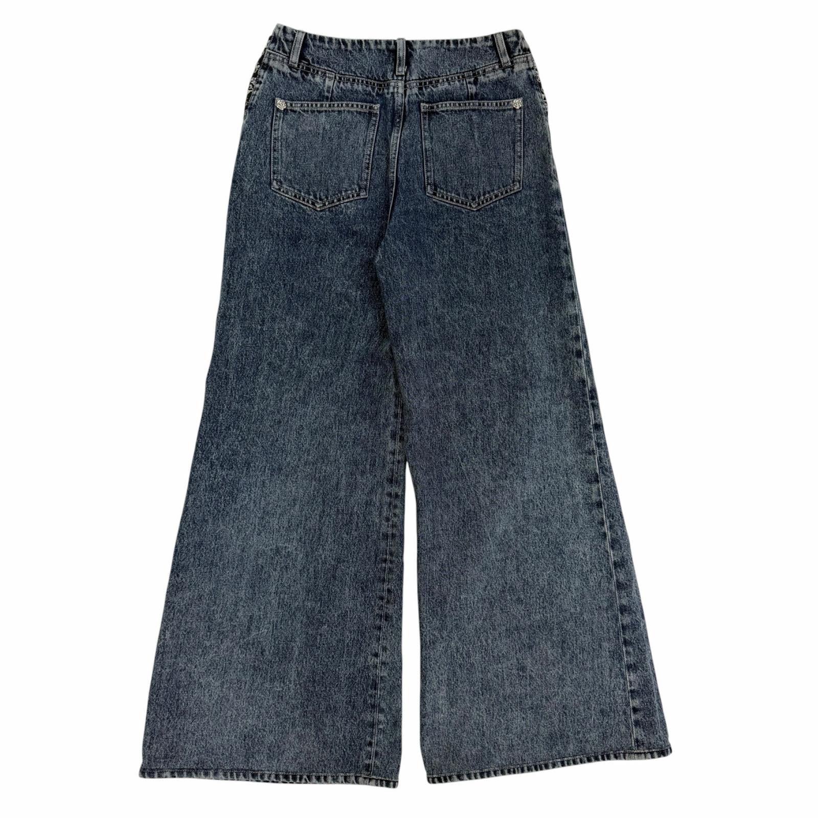 シャネル デニムワイドパンツ