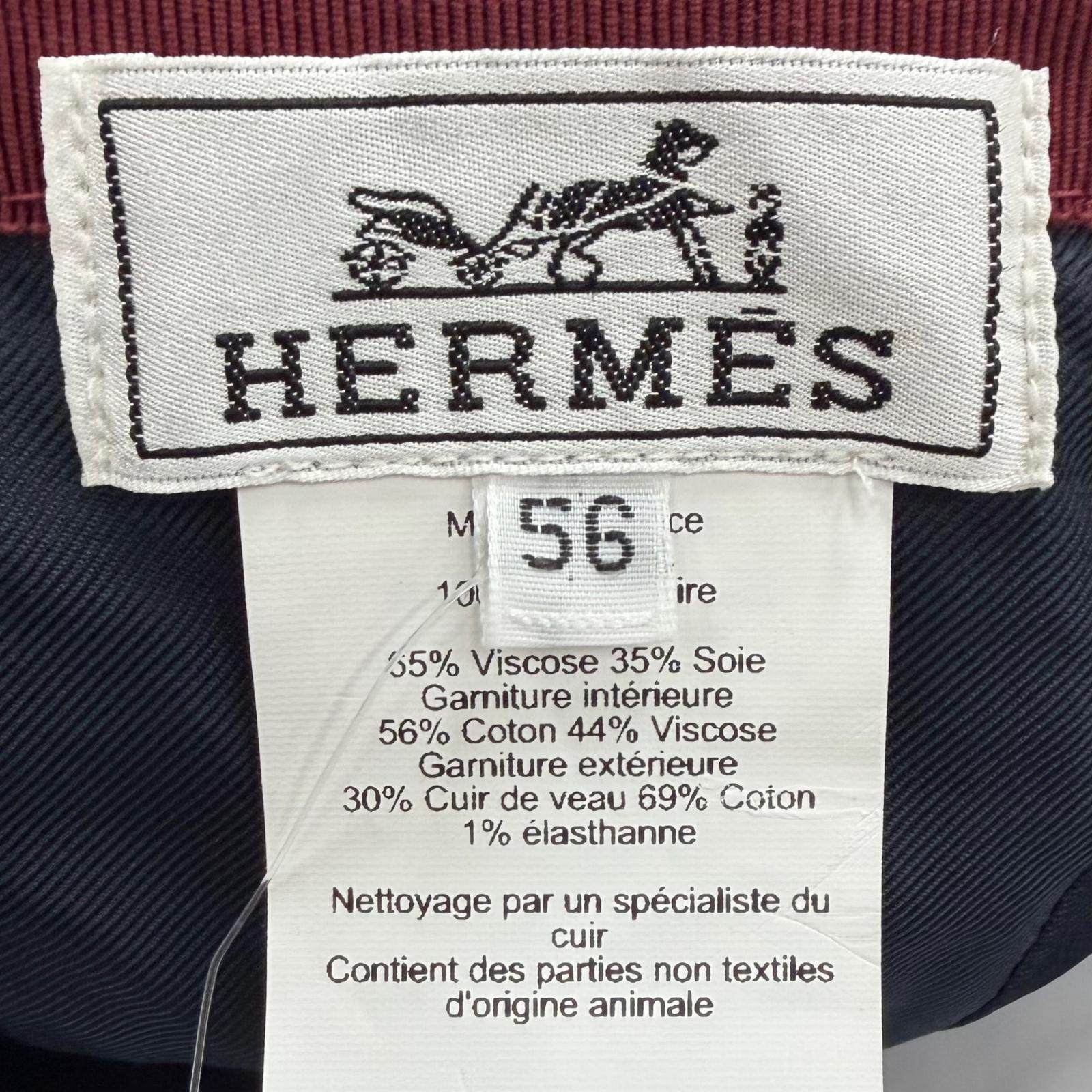 エルメス Davies H Serie カシミヤキャップ