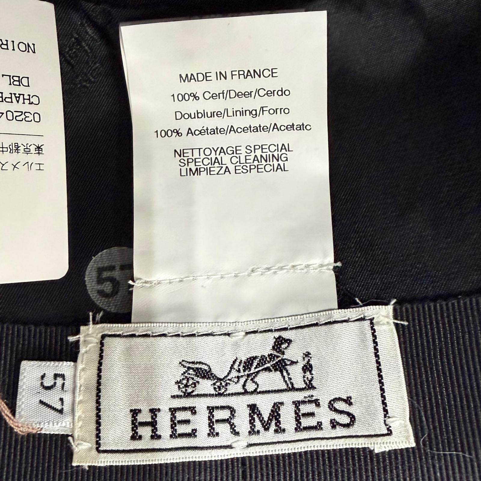 エルメス Chapeau Hidalgo 鹿革ハット