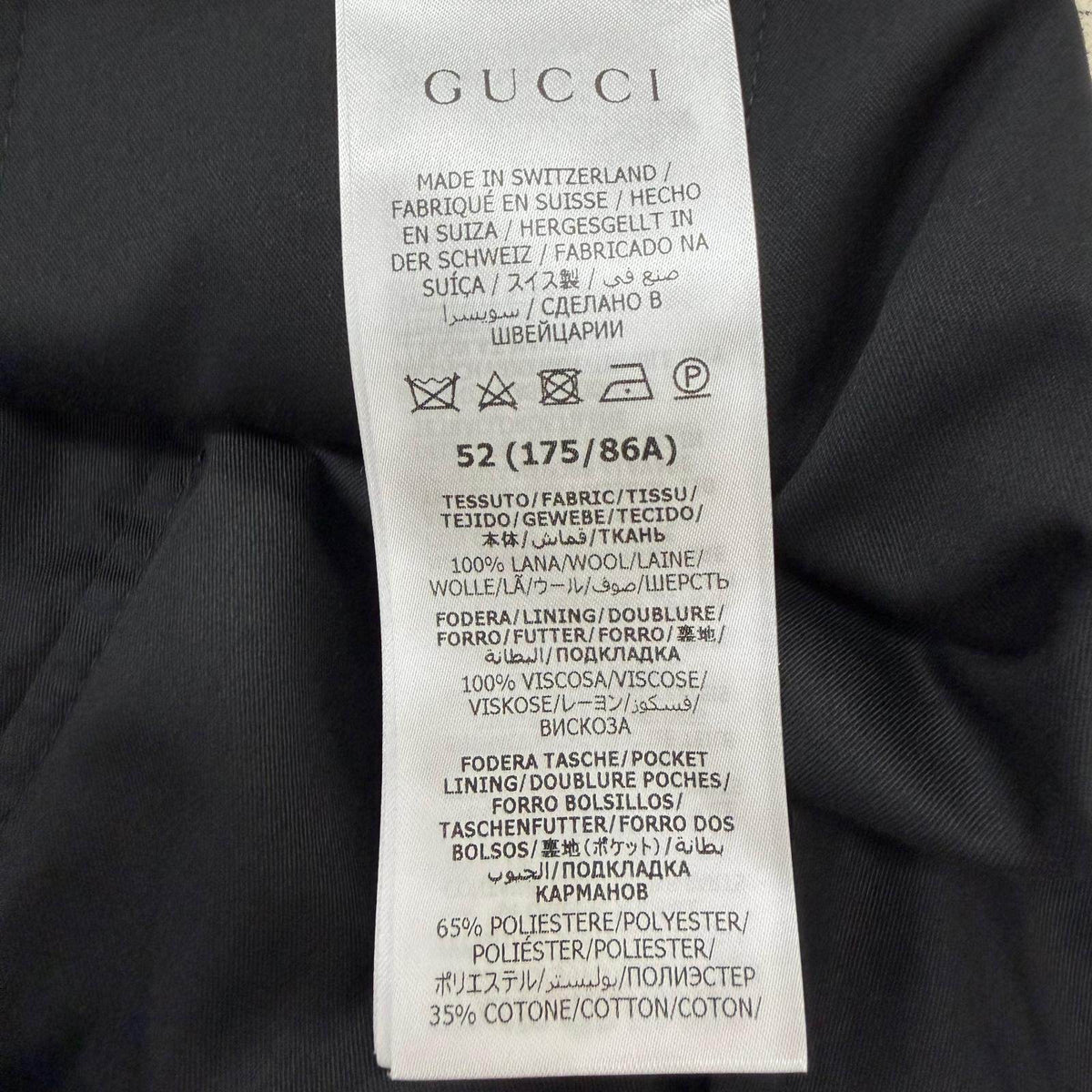 グッチ GGロゴ総柄 ウールスラックス