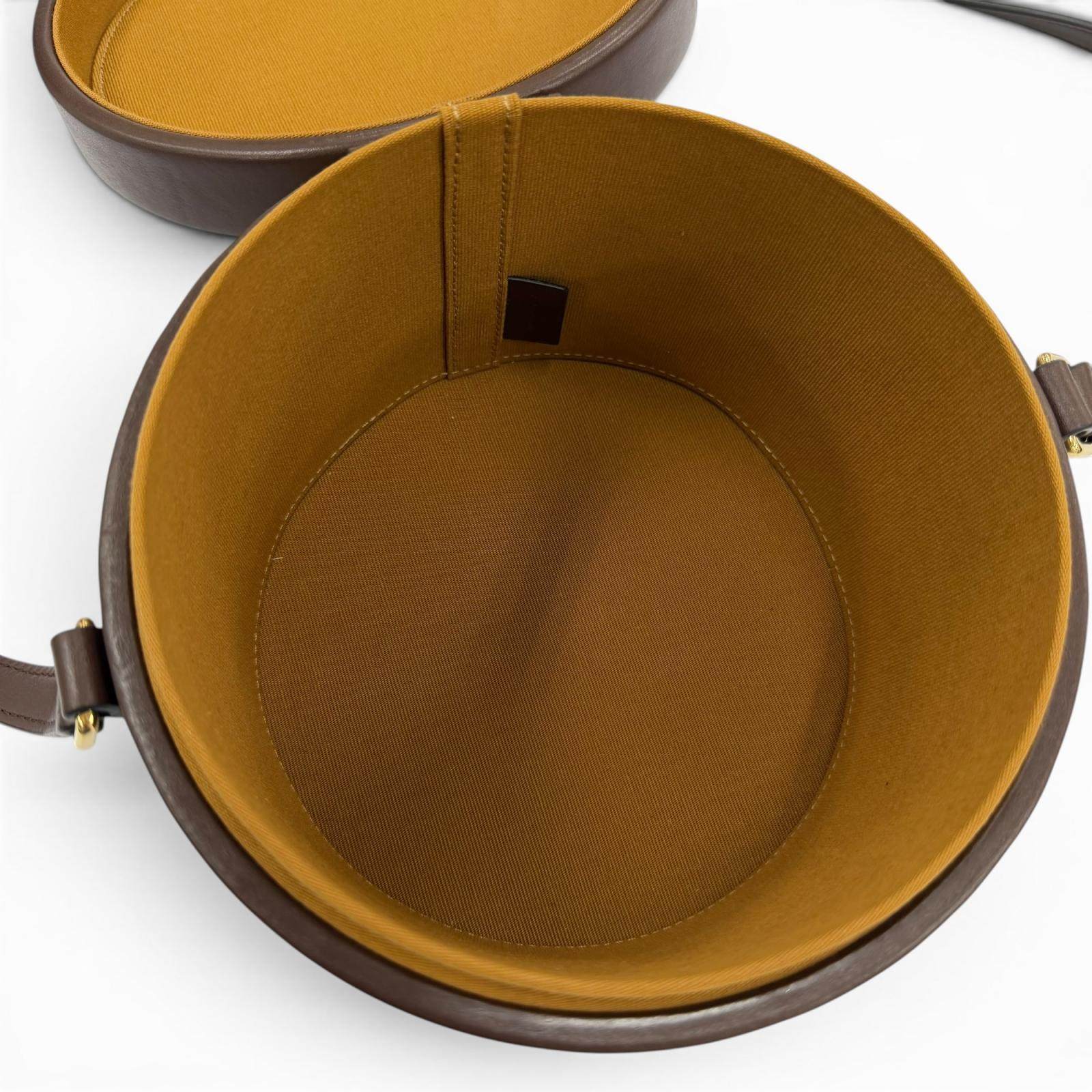 セリーヌ Tambour ラフィア ショルダーバッグ