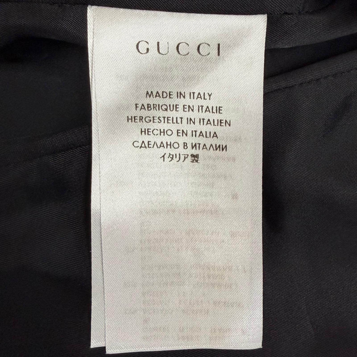 グッチ アセテート ナイロン レザー コート