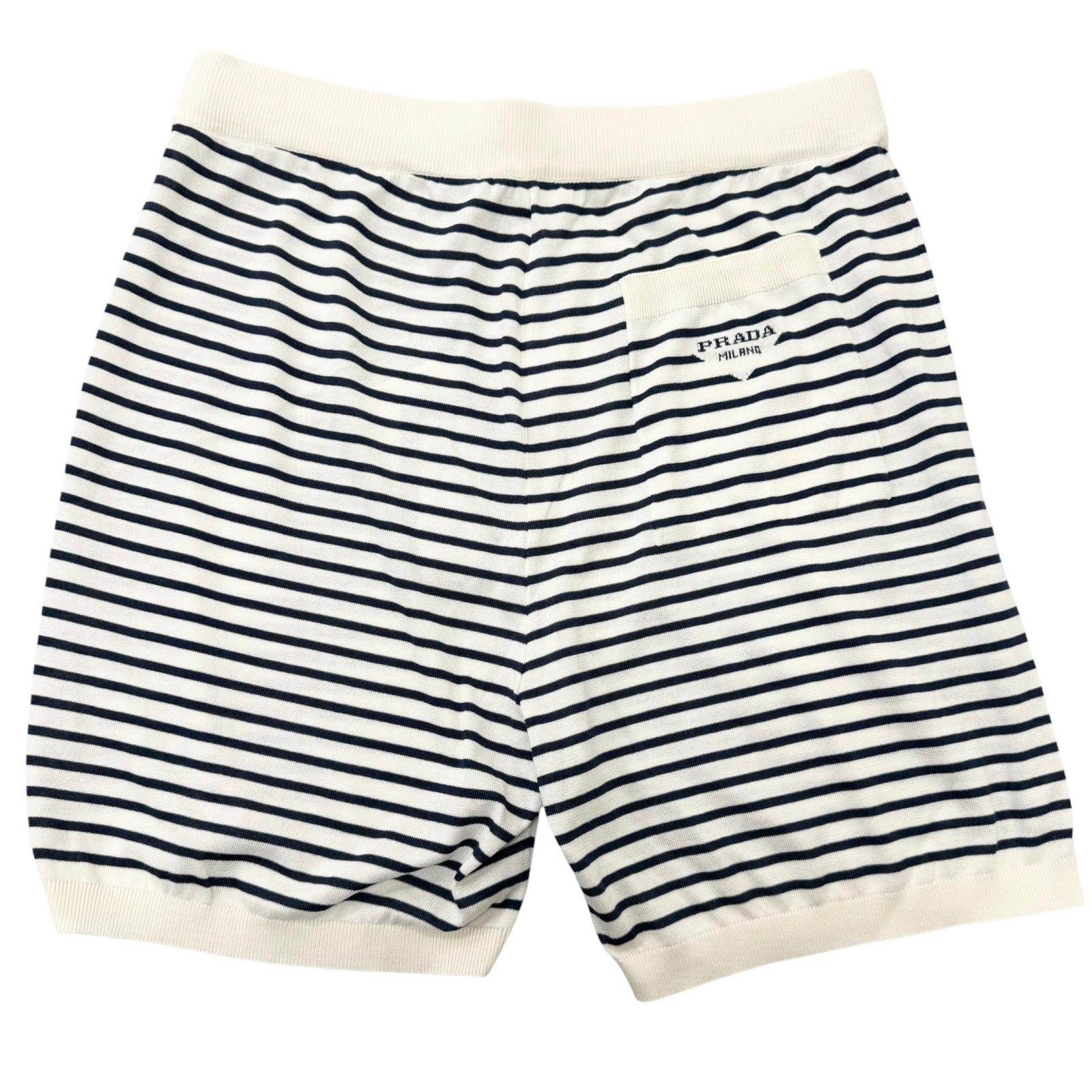 プラダ ニット シルク コットン ショートパンツ