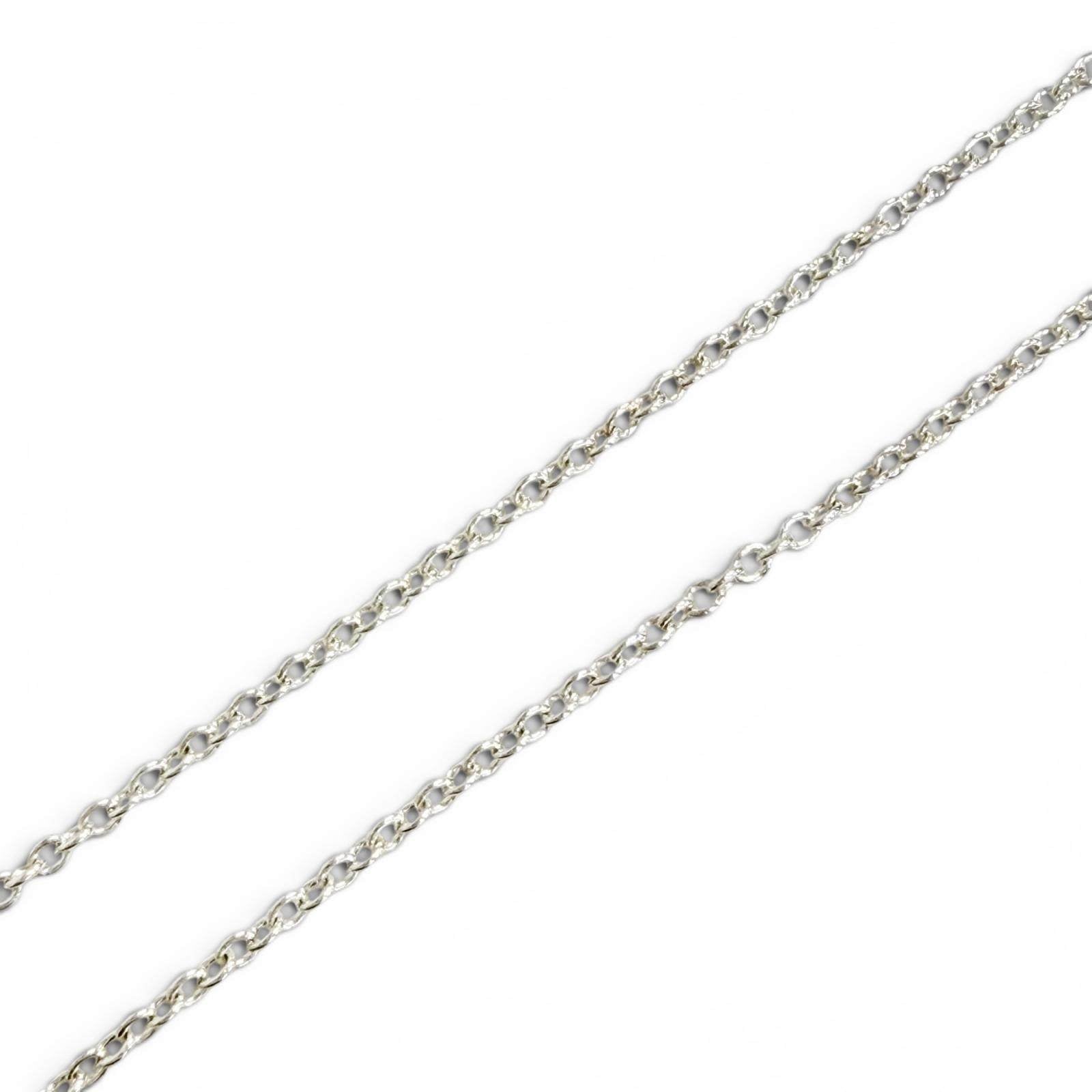 ティファニー 925シルバー ダブルハート ペンダントネックレス