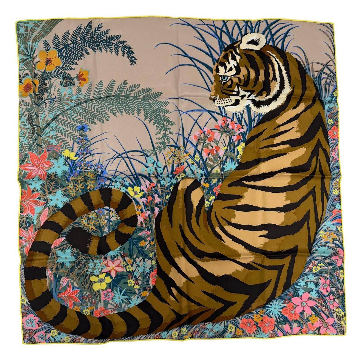エルメス Tiger Tiger シルクスカーフ