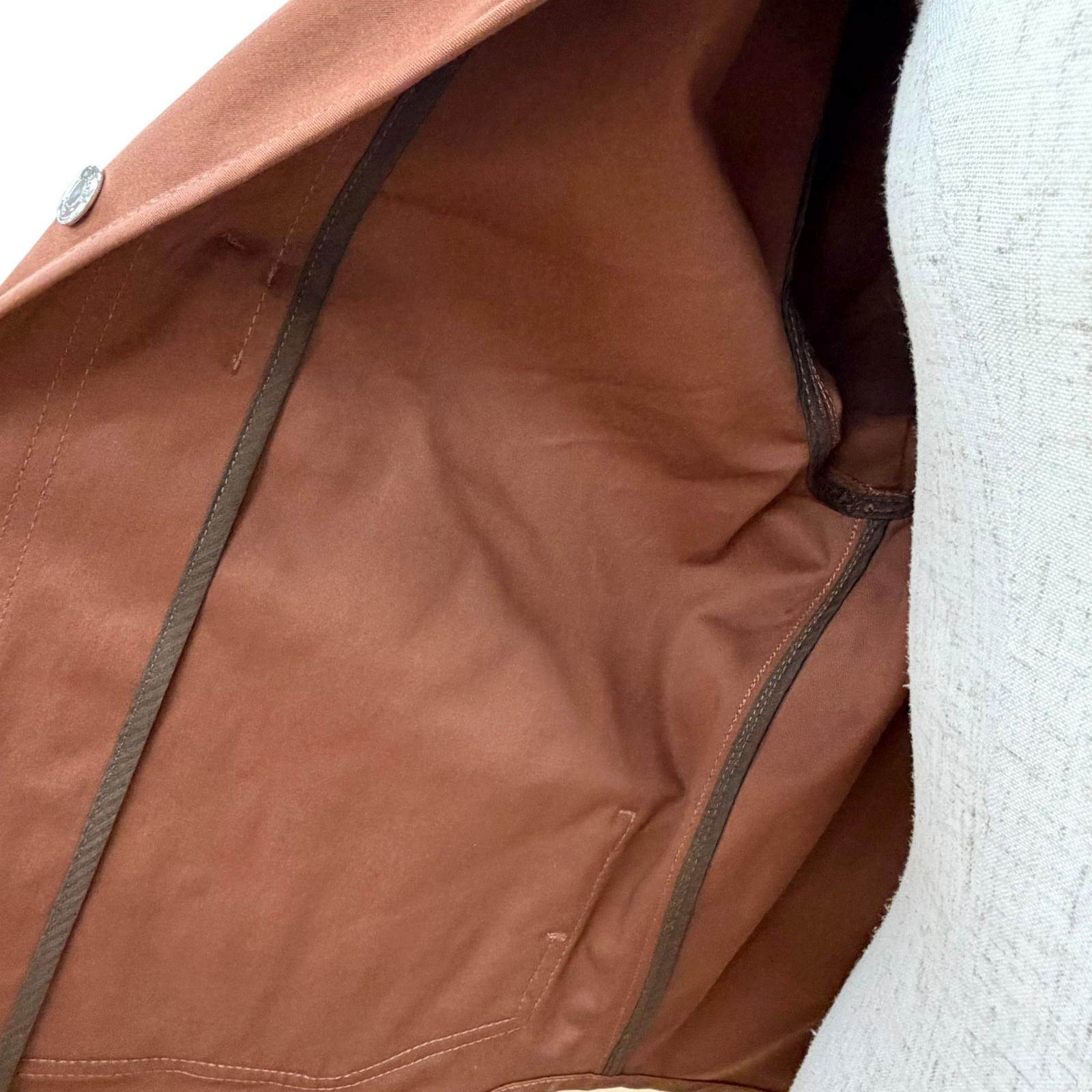 エルメス コットンノーカラージャケット