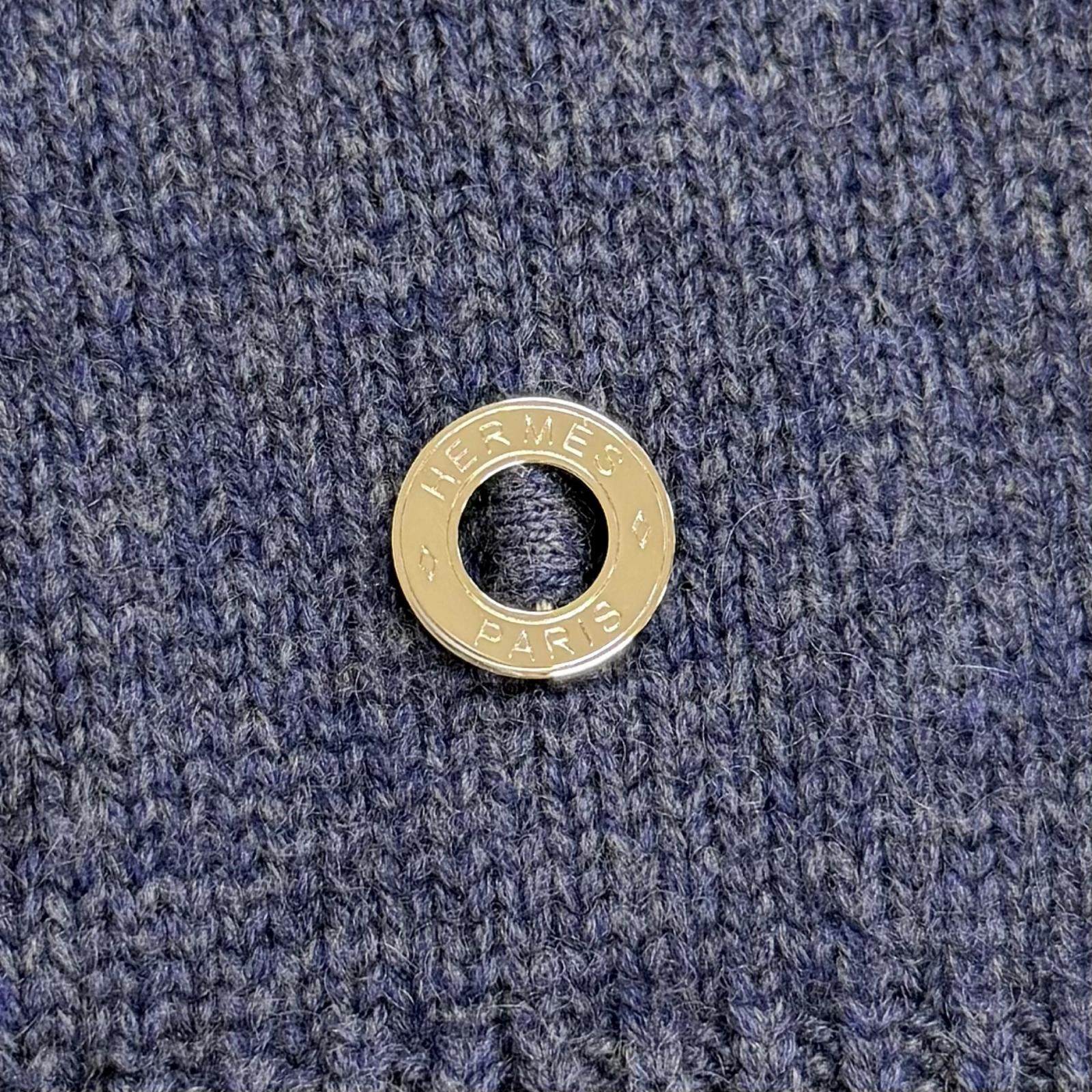 エルメス カナディアンボタン カシミヤニット