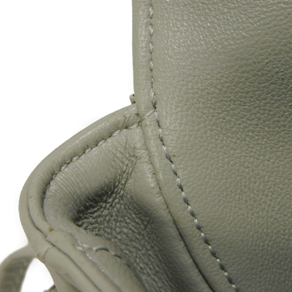 セリーヌ ロゴプリントトライアングルバッグ スムースカーフスキン ショルダーバッグ