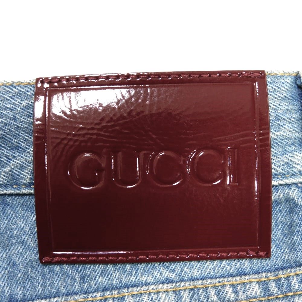 グッチ テーパードフィットデニム パンツ