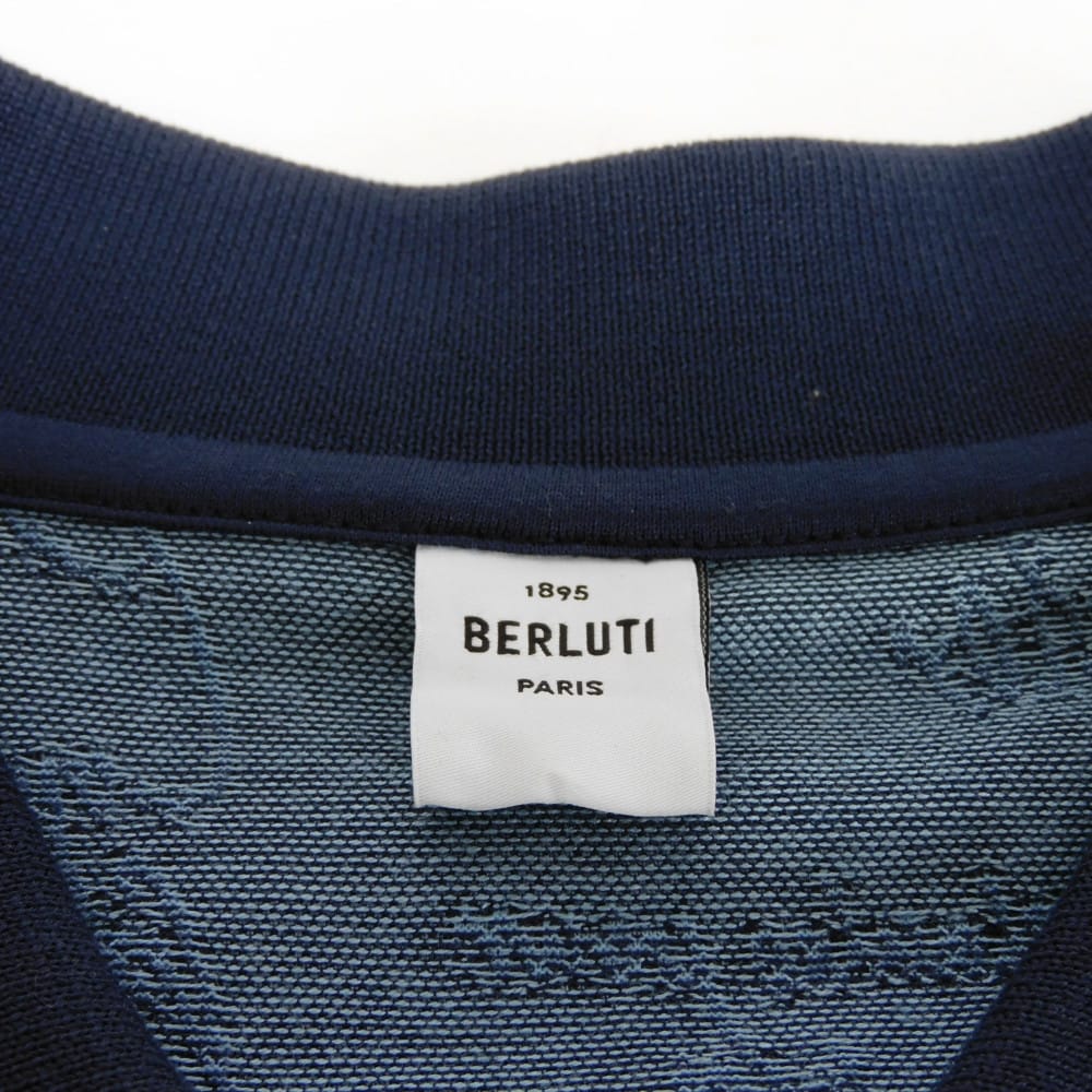 ベルルッティ スクリット コットンポロシャツ