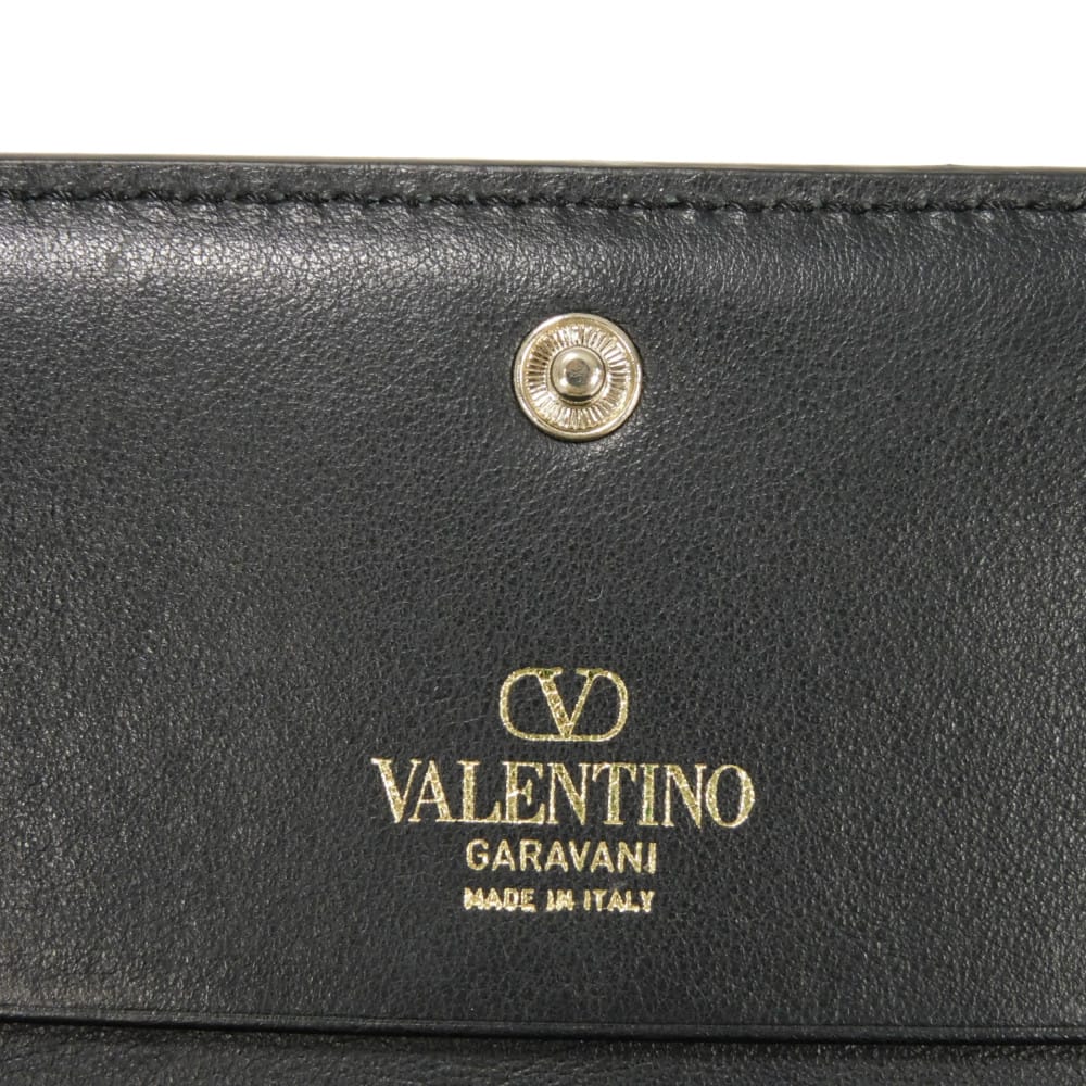 ヴァレンティノ Vロゴウォーク カーフスキン 二つ折り財布