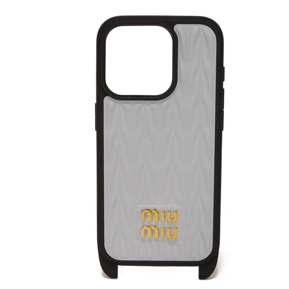 ミュウミュウ マテラッセ レザー スマホケース