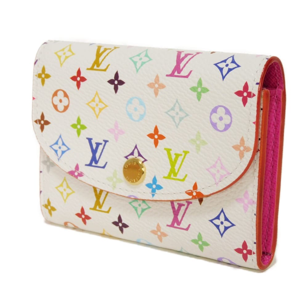 ルイヴィトン LV×TM ポルトモネ ロザリ モノグラム・マルチカラー 二つ折り財布