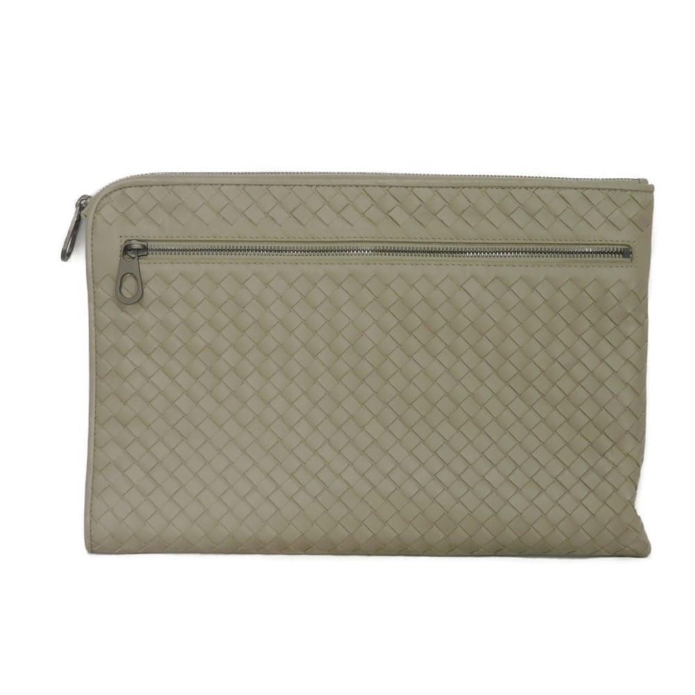 ボッテガヴェネタ イントレチャートVN カーフスキン クラッチバッグ
