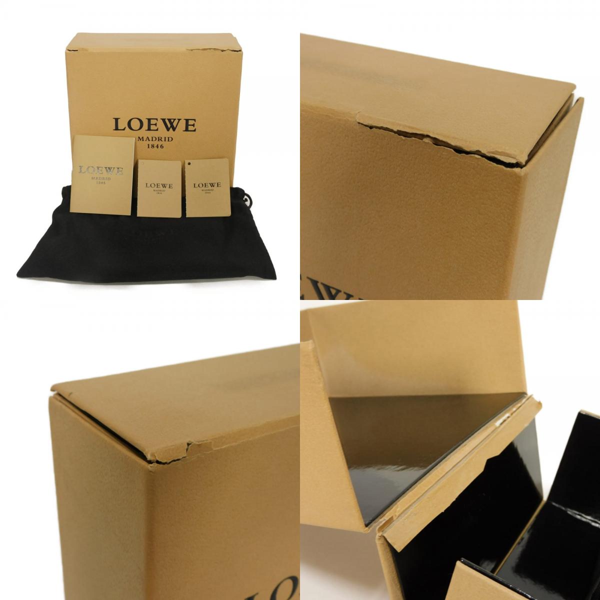 ロエベ バイフォールド ジップ ウォレット カーフレザー二つ折り財布