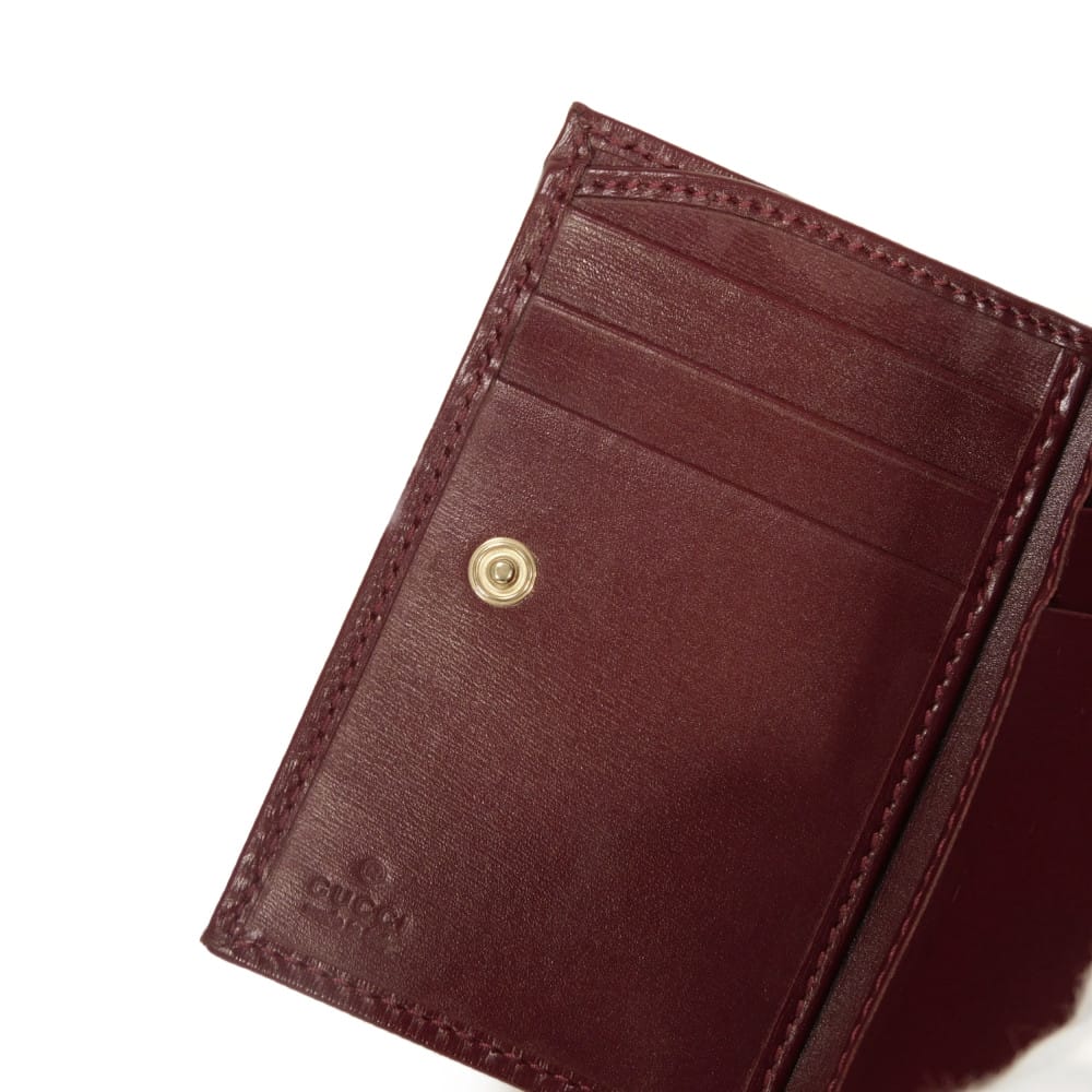 グッチ GGシャドウ GGスプリーム レザー 二つ折り財布
