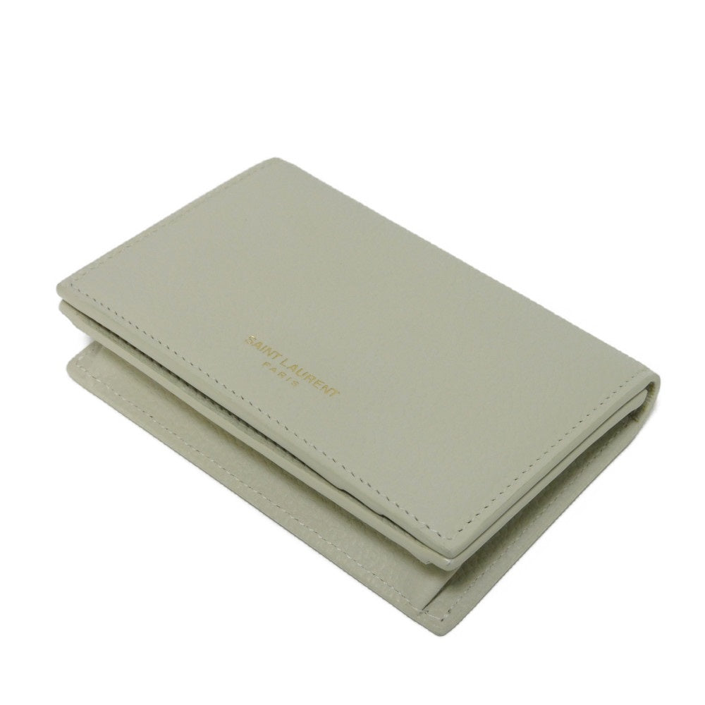 サン ローラン パリ 名刺入れ グレイン パウダー テクスチャード レザー カード ケース