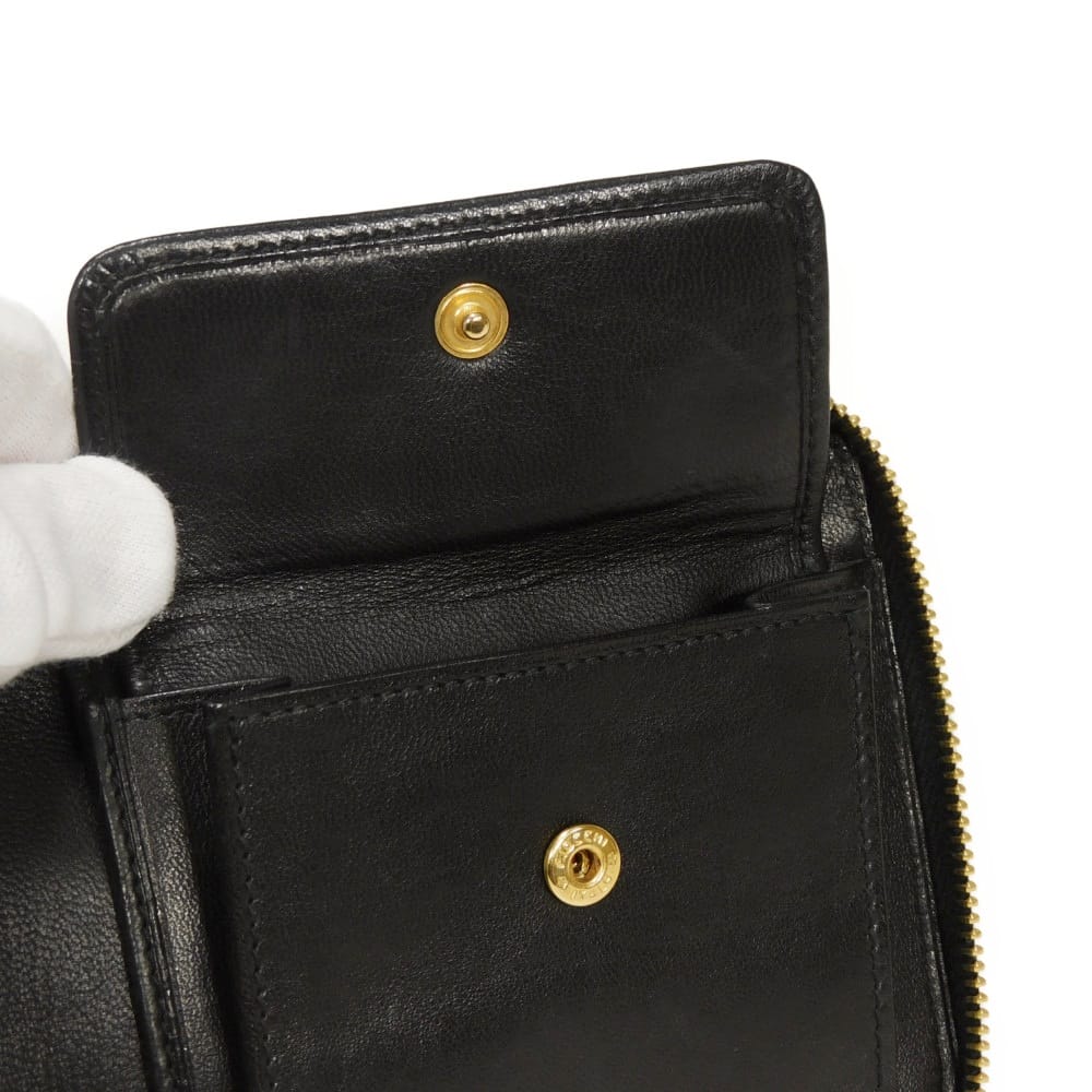 ディオール ディオールカロ カナージュ ナッパレザー 二つ折り財布