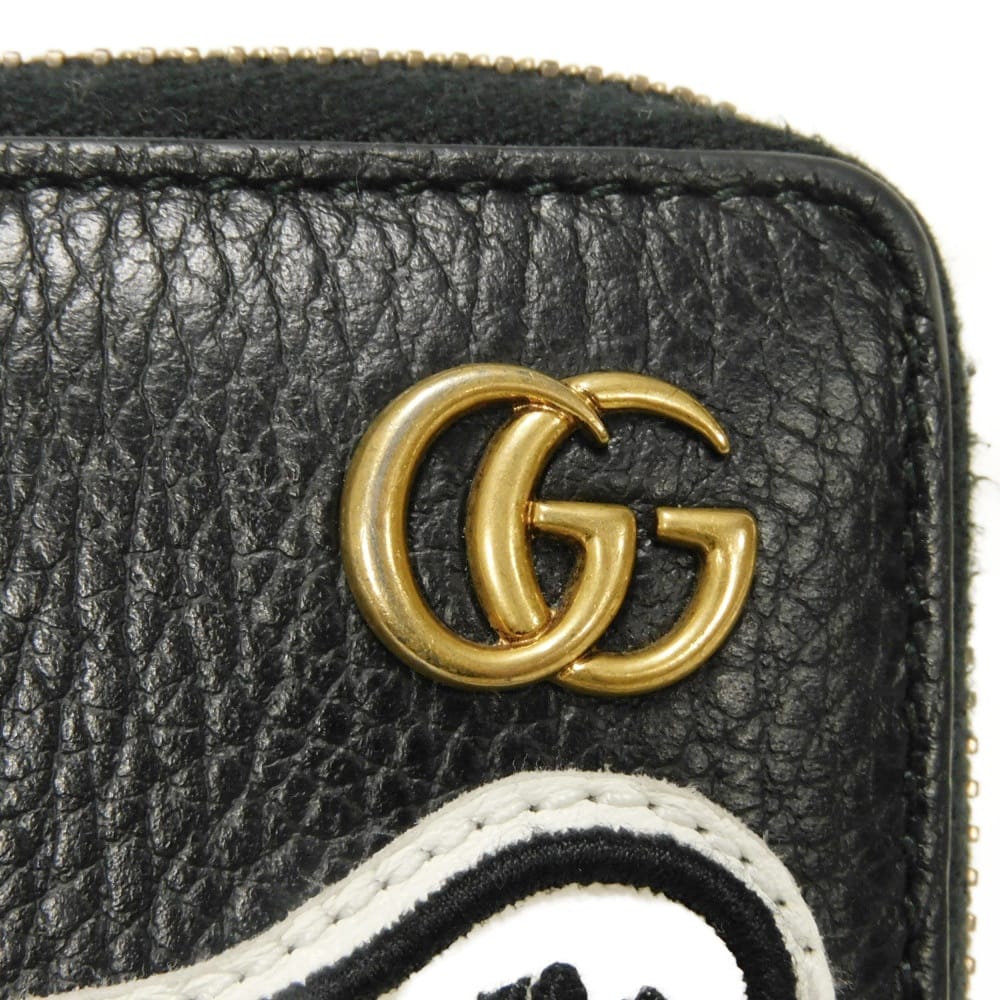 グッチ GGマーモント クーリエ カーフレザー 長財布